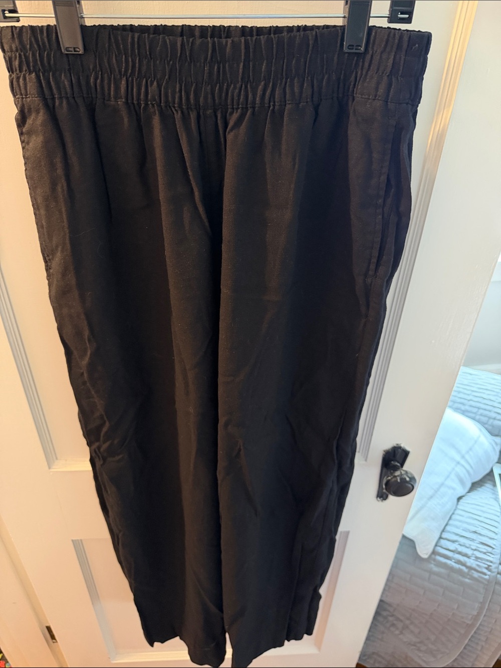 Old Navy Women's Black Wide-Leg Pull-On Pants